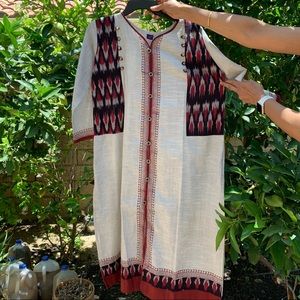 Indian Kuta dress with block print / batik print